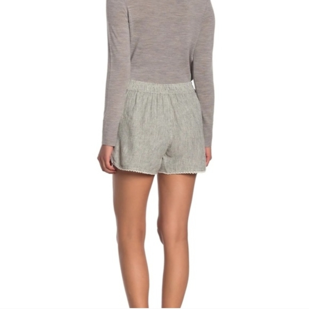 Linen Seersucker Stripe Lounge Shorts